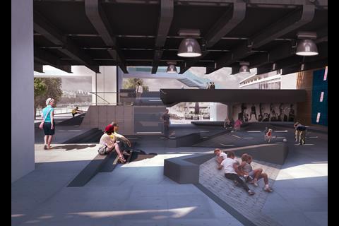 Southbank Centre - skateboard area
